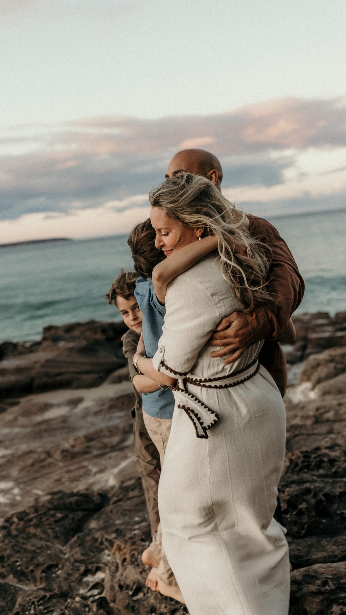 It was freezing, a fleeting sunset where we dashed to the beach for 20 minutes of moments and it was all worth it! A moment of sacrifice for a lifetime of treasures. Get the family photos!
